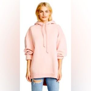Agolde high low oversized hoodie sweatshirt